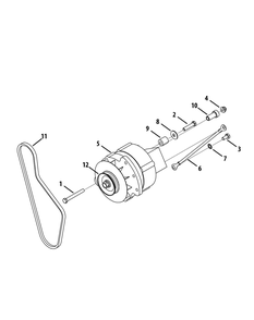 Cat Diesel Alternator Diagram and Parts List for 233 Cat-39A100 Cub Cadet Lawn Tractor Accessories